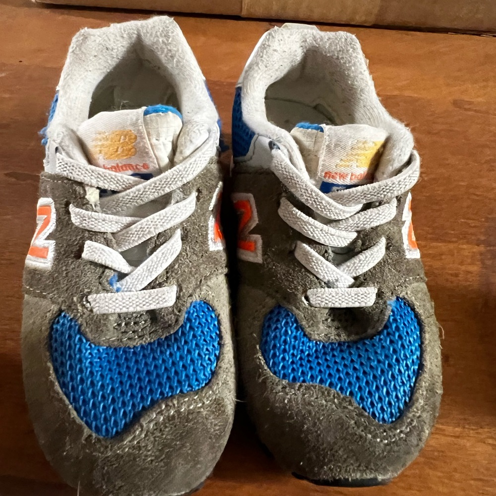 New Balance 574 Bungee Toddler True Camouflage/Vibrant Orange